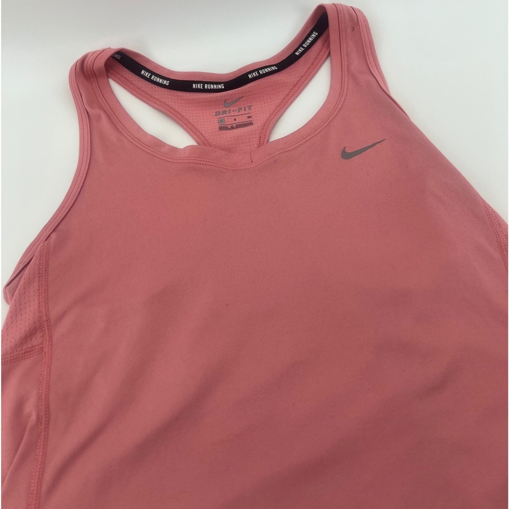 Nike Running Tank Top Womens Small Pink Dri-FIT Racerback Mesh Back
